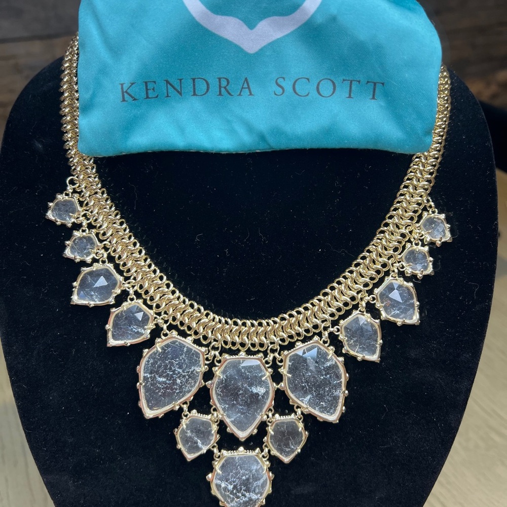 Kendra Scott Gold Statement Necklace